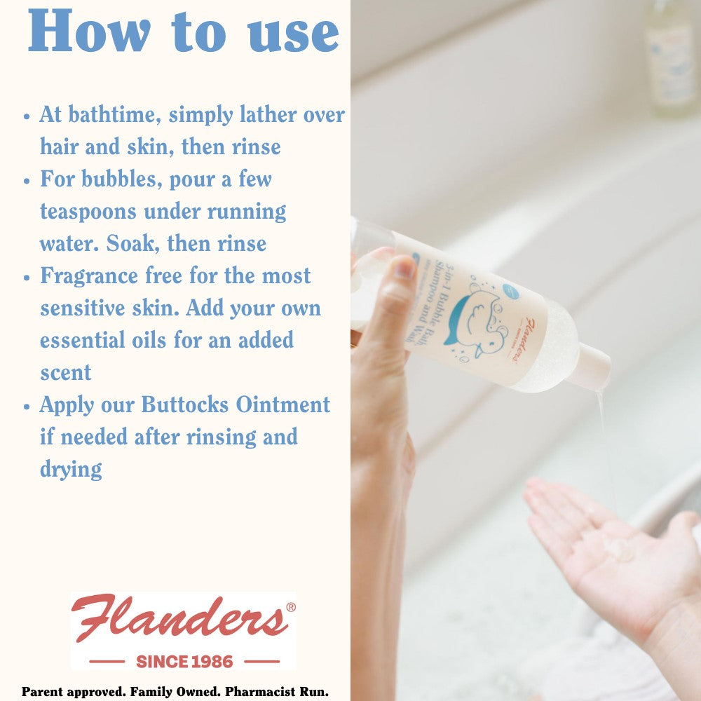 Flanders 3-in-1 Bubble Bath, Shampoo and Wash